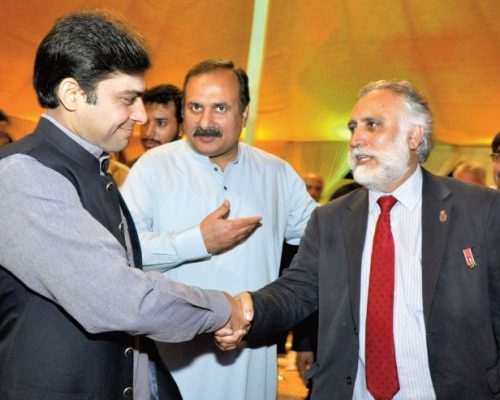 Meeting with Members of Provincial Assembly of Punjab, Hamza Shahbaz Sharif and Rana Mashood Khan, following a cultural exchange for the Punjab Youth Festival whereby I facilitated representation of a cricket team from England and Pakistan in the festival.